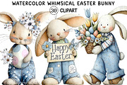 Whimsical Easter Bunny PNG Clipart, an Illustration by Creative Art (Thumbnail 1 of 8)