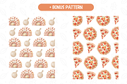 Pizza Party Clipart, Italian Food, an Illustration by TatiMockup (Thumbnail 3 of 5)