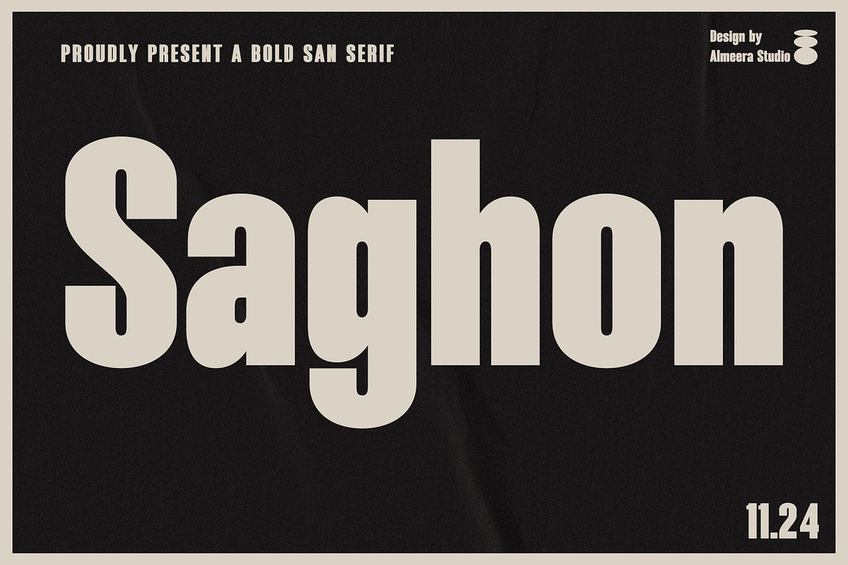 Saghon - Modern San Serif, a Sans Serif Font by Almeera Std (Photo 1 of 5)
