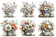 Spring Flower Basket Clipart, an Illustration by Daily.Designs (Thumbnail 5 of 8)