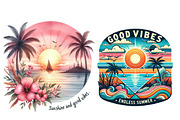 Retro Summer Vibes Sublimation, an Illustration by Designworld (Thumbnail 5 of 6)