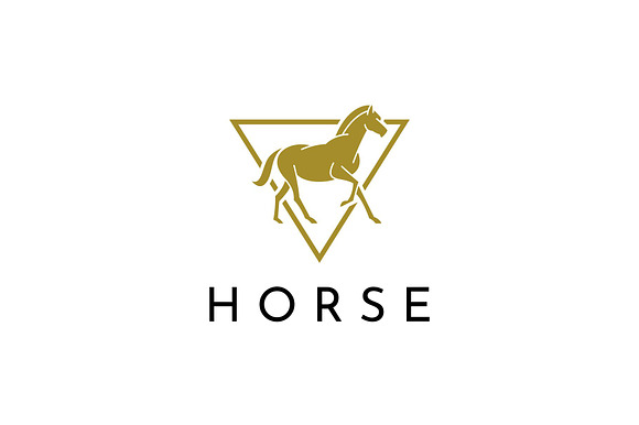 Vintage Retro Horse Emblem Logo preview 2