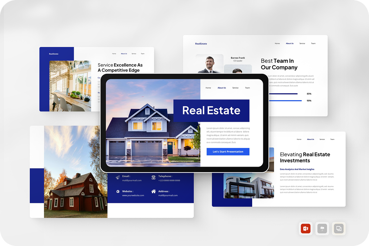 Real Estate PowerPoint, a Presentation Template by Annora Studio (Photo 1 of 5)