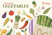 Whimsical Vegetables kit, an Object Graphic by Polli Deeva (Thumbnail 3 of 15)