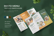 Resto Menu - Trifold Brochure, a Brochure Template by VUNIRA (Thumbnail 1 of 3)