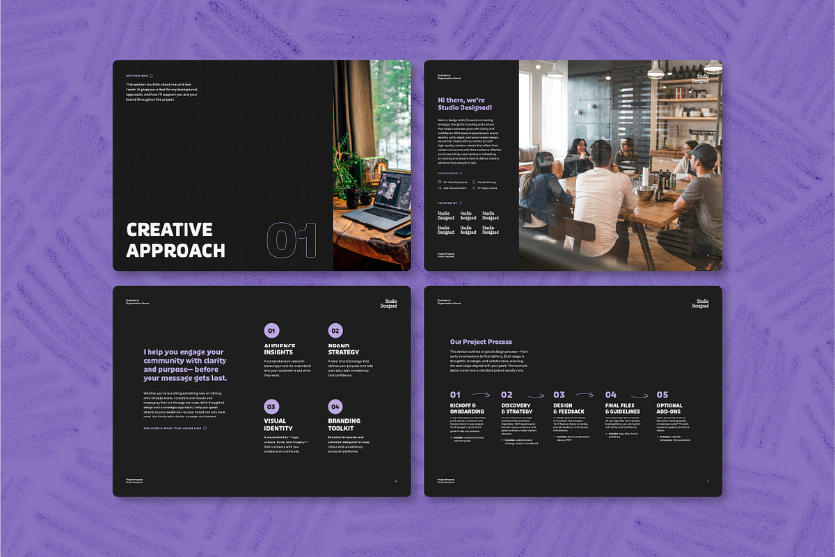 Proposal Template for Ai, Id, Canva, a Templates & Theme by Hannah Bacon Design (Photo 9 of 10)