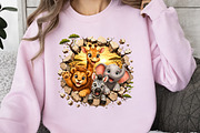 Cute Safari Animals PNG, an Animal Illustration by DreamArtGraphic (Thumbnail 3 of 5)