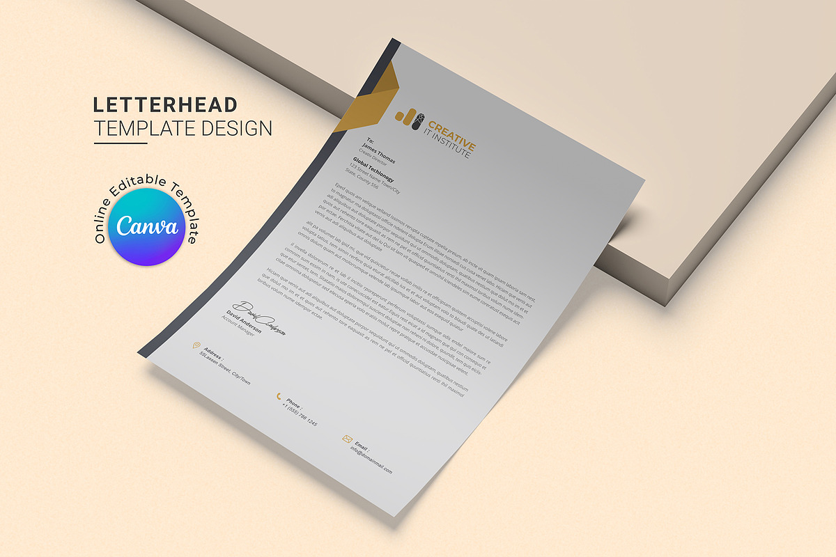 Letterhead, a Stationery Template by DesignDevisers (Photo 5 of 10)