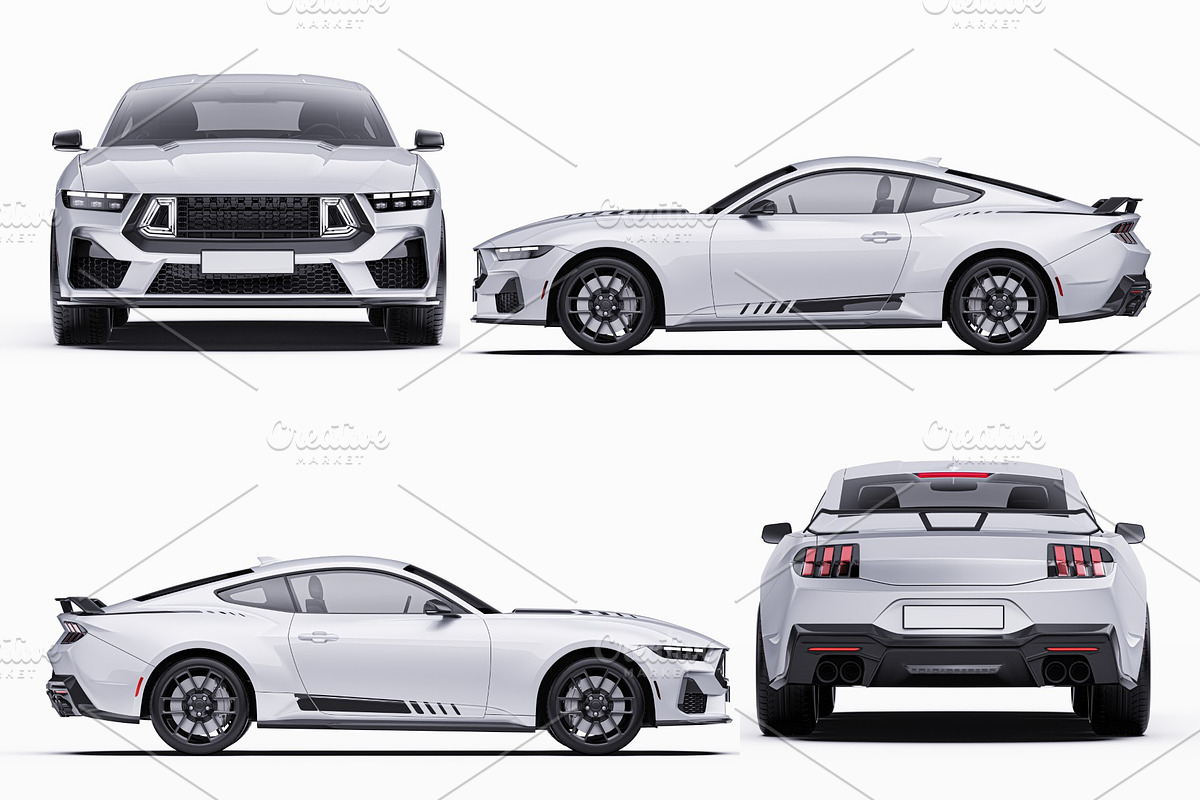 2026 Muscle Performance Coupe Set, an Advertising Mockup by Halal Graphic Studio (Photo 11 of 12)