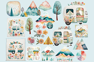 Patchwork Adventure Clipart