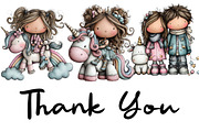 Whimsical Human Unicorn Love Clipart, an Illustration by CraftArtStudio (Thumbnail 6 of 6)