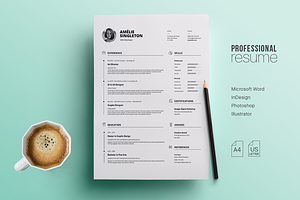 Professional Resume Template, a Resume Template by SupaTemplates