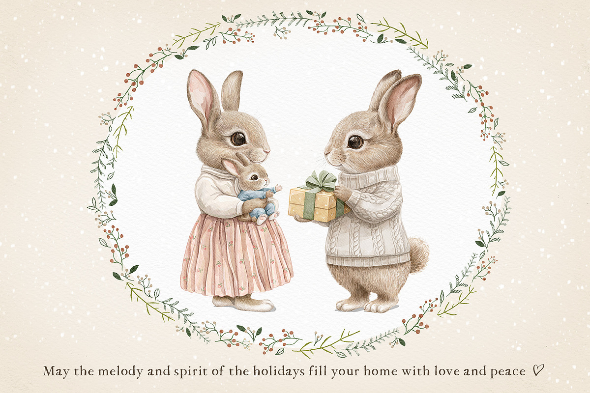 Christmas cozy party, an Animal Illustration by Mimomy (Photo 2 of 14)
