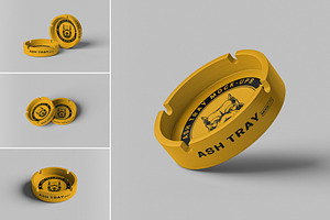 Ash Tray Mockup, a Household Mockup by hokagata
