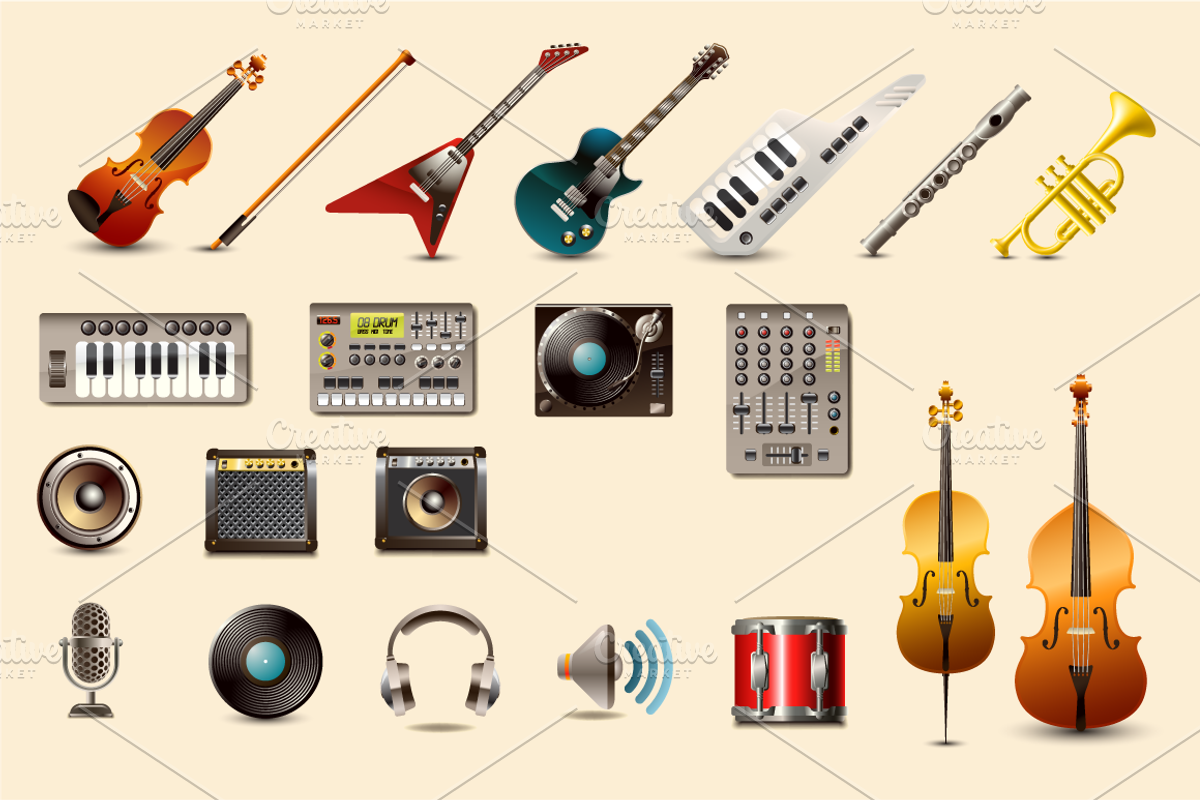 music instrument + DJ icons, an Icon by vekstok (Photo 1 of 2)