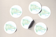 Watercolor Map of Dominican Republic, a Graphic by Beloved Paper (Thumbnail 5 of 6)