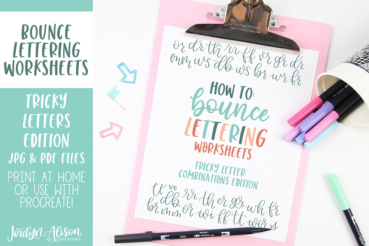 Tricky Letters Practice Worksheet, a Graphic by Jordyn Alison Designs (Photo 1 of 5)