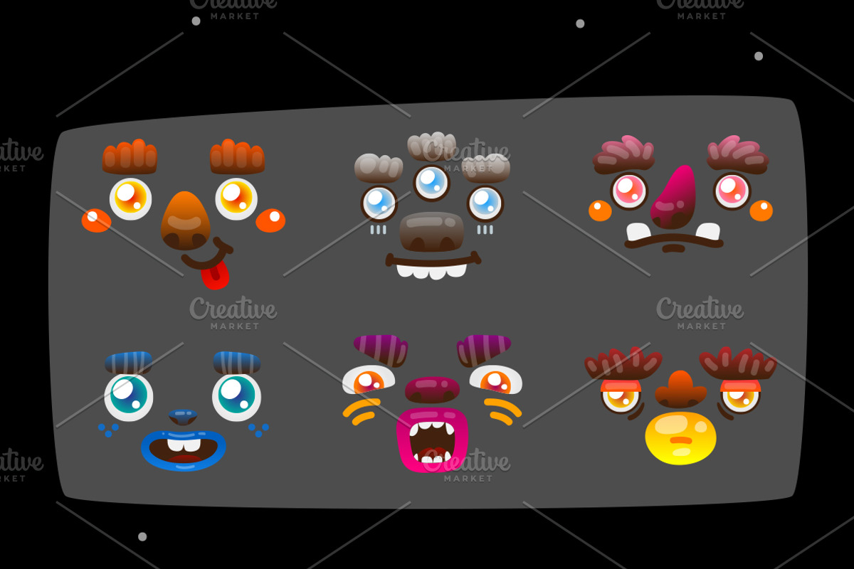 Funny monster creation kit, an Object Illustration by nenochka (Photo 3 of 4)