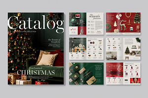 Christmas Catalog Template, a Brochure Template by BrandPacks