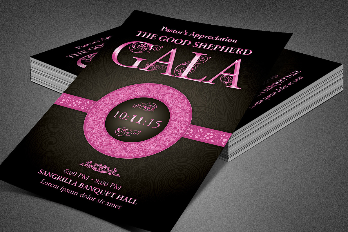 Pastor Appreciation Church Flyer, a Flyer Template by loswl (Photo 5 of 5)