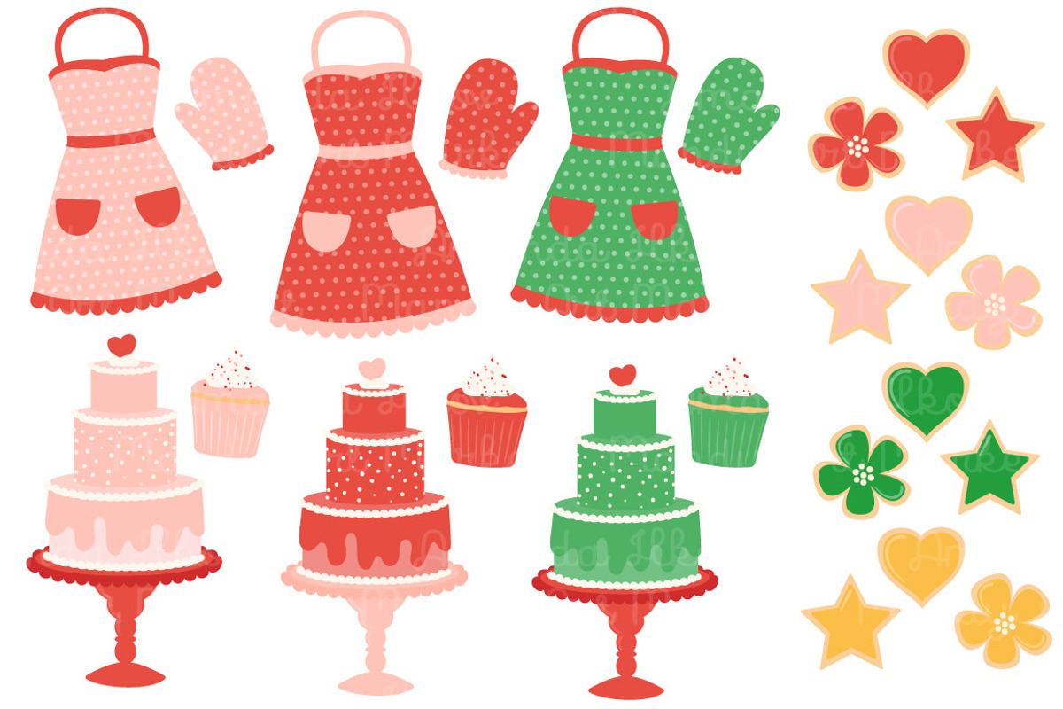 Cherry Bomb Baking Clipart & Vectors, an Illustration by Amanda Ilkov (Photo 2 of 4)