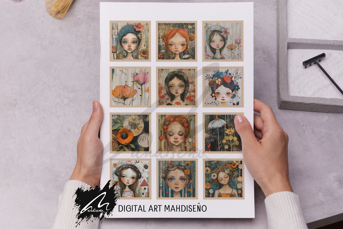 Whimsical Girl in the Fall Pages, a Person Illustration by Digital Art Mahdiseño (Photo 9 of 10)
