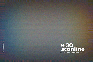 30 Scan Lines Glitch Background