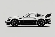 Retro Car Vector Set, an Illustration by hafijul (Thumbnail 7 of 9)