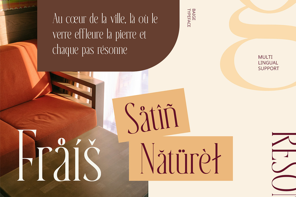 Baige – Condensed Font, a Serif Font by Craft Supply Co. (Photo 5 of 8)