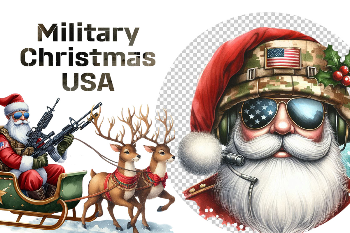 Military Christmas USA, an Illustration by FITALARTSNEDIGI (Photo 6 of 11)