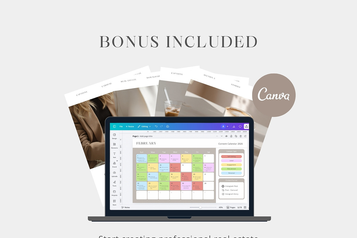 Real Estate Instagram Content Kit, a Social Media Template by Instprofi | Studio Estimo (Photo 8 of 37)