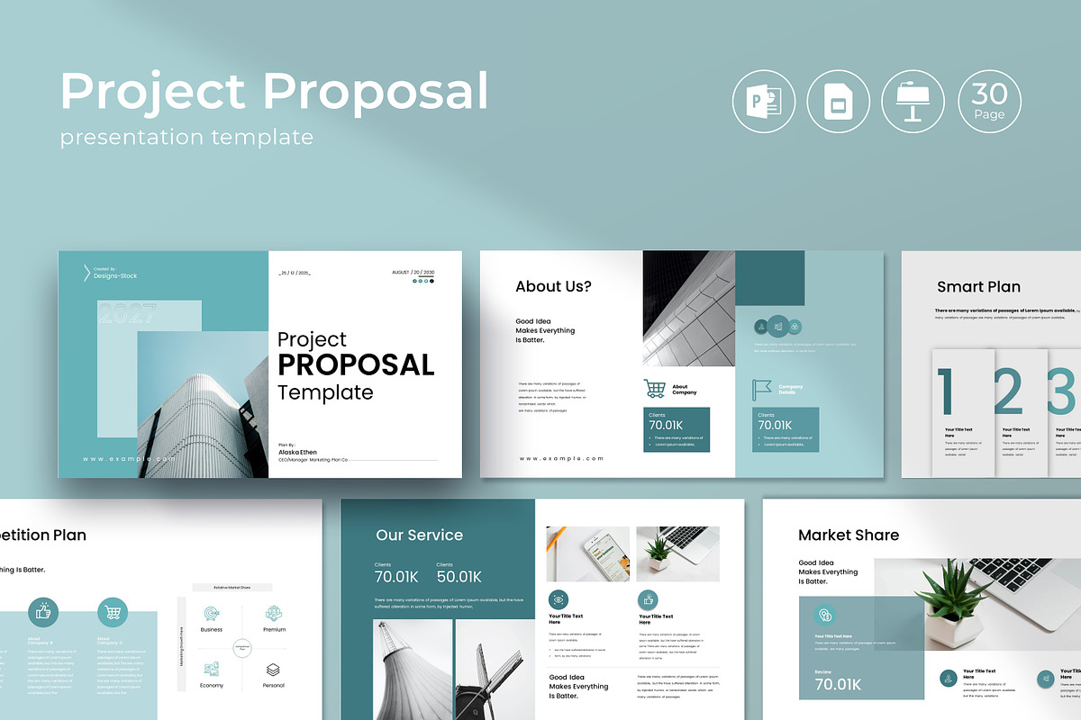 Project Proposal Presentation Templa, a Presentation Template by Creative-Work (Photo 1 of 9)