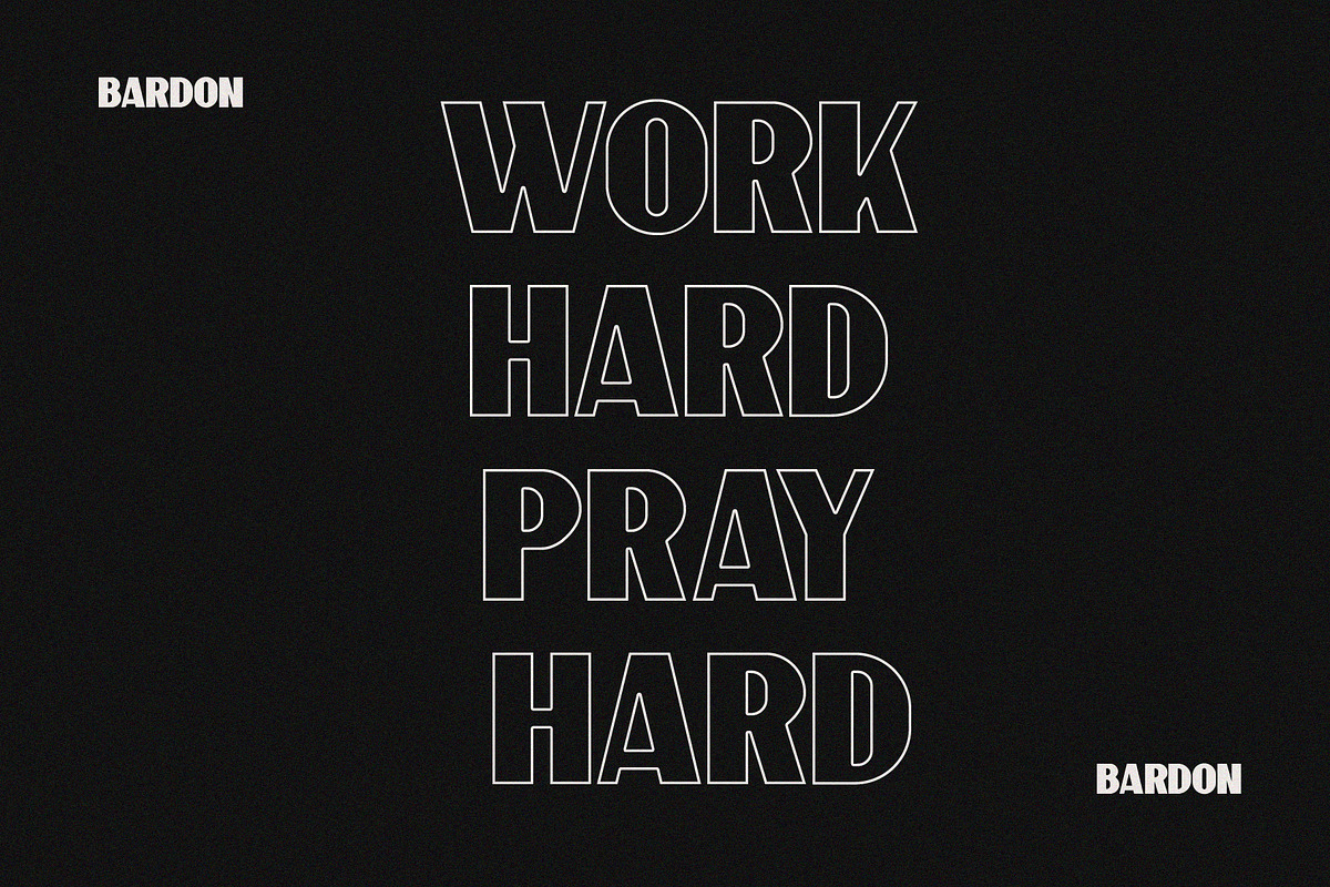 10 Font - Bardon Font Family preview 4