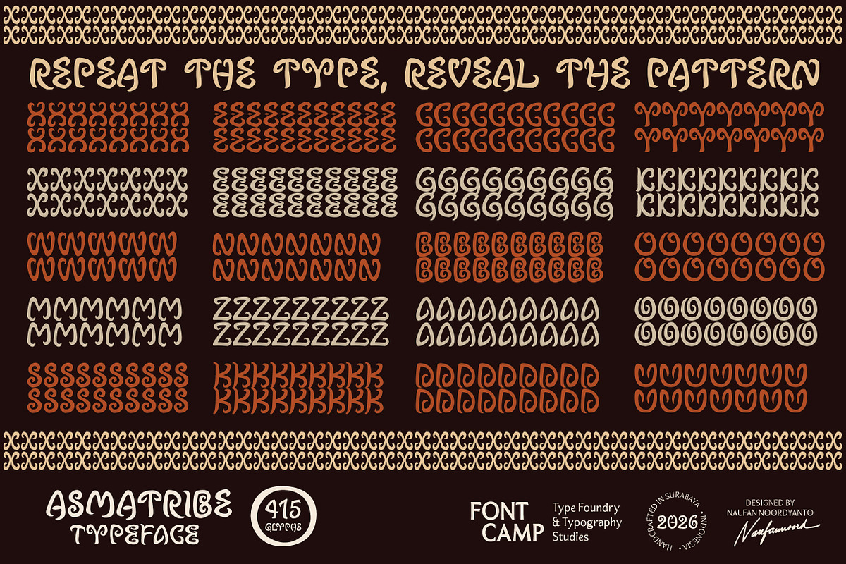 Asmatribe Font, a Handwritten Font by Fontcamp Type Foundry (Photo 7 of 12)