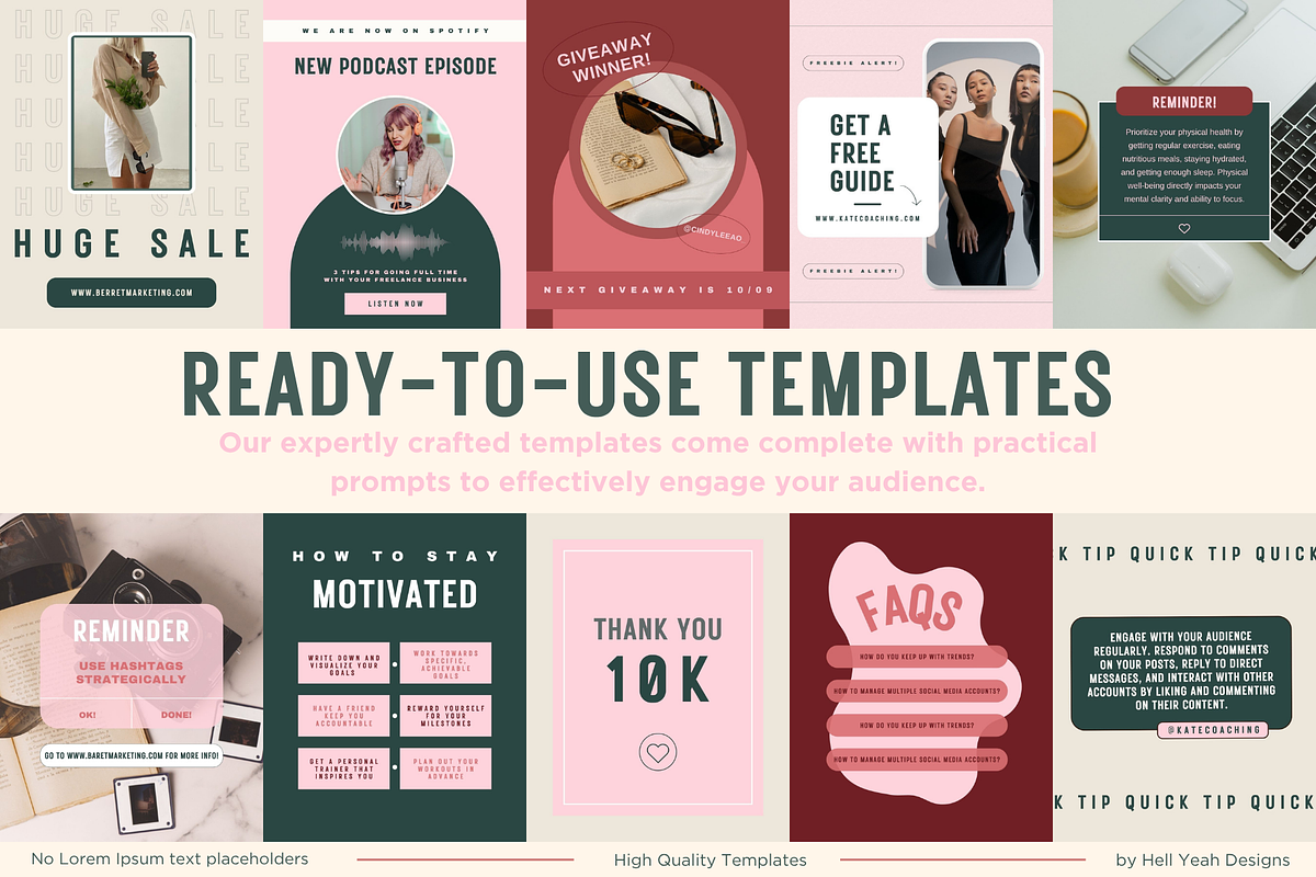 Coaching Post Templates, a Social Media Template by HellYeahDesigns (Photo 4 of 8)