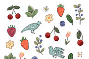 Flowers Birds Berries, a Pattern Graphic by GooseFrol (Thumbnail 17 of 18)