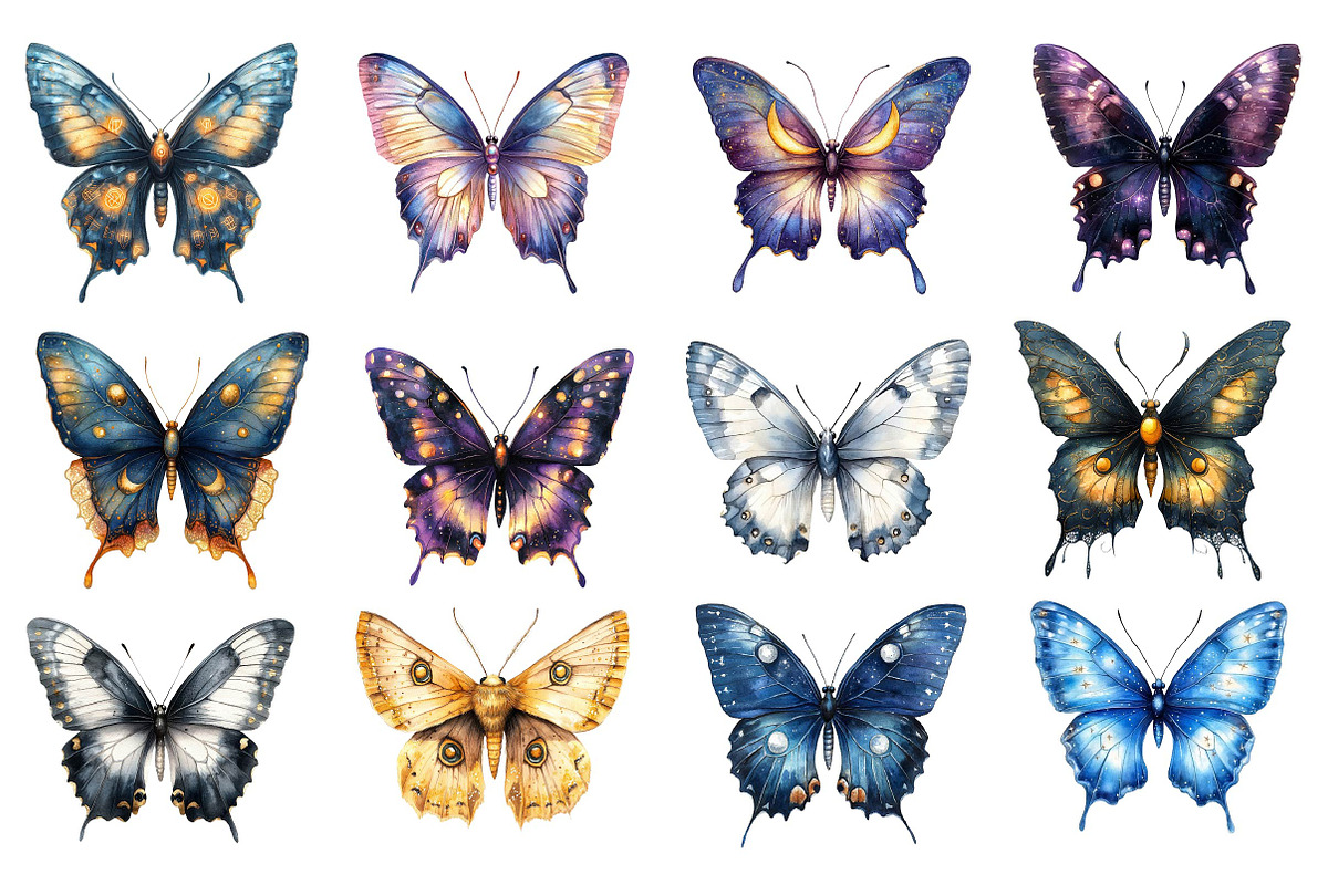 Magic Butterflies Clipart, an Illustration by Dream Creation (Photo 3 of 4)