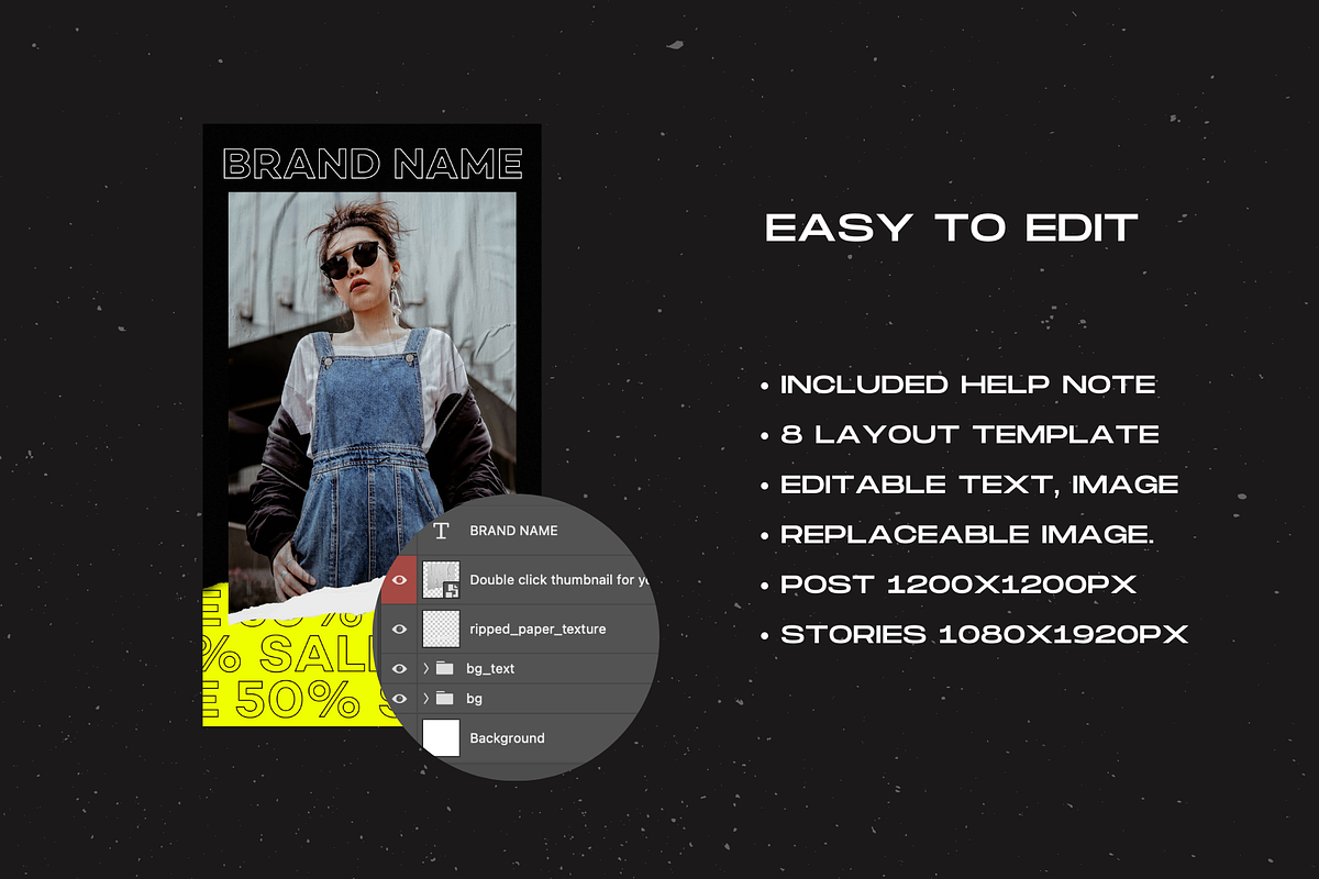 Street Fashion - IG Post&Stories, a Social Media Template by Rumiz Design (Photo 2 of 5)