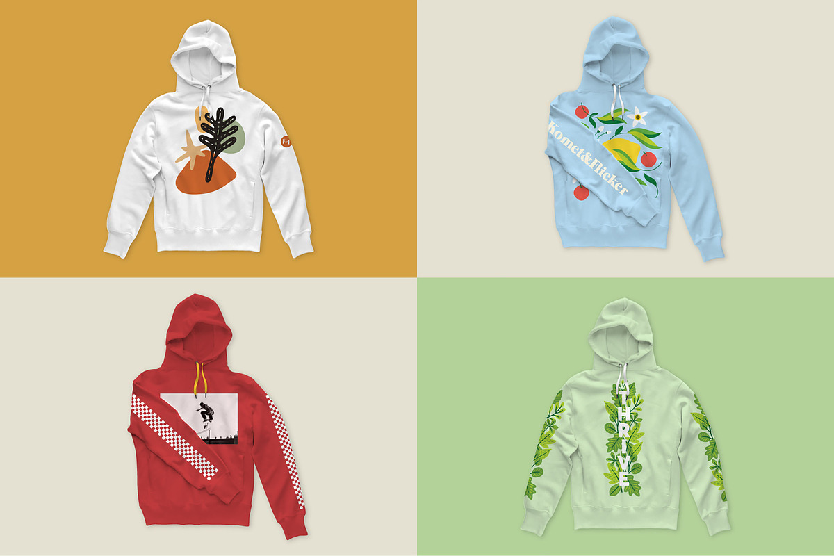 Hoodie Mockups for Illustrator, a Hoody Mockup by Komet & Flicker (Photo 5 of 9)