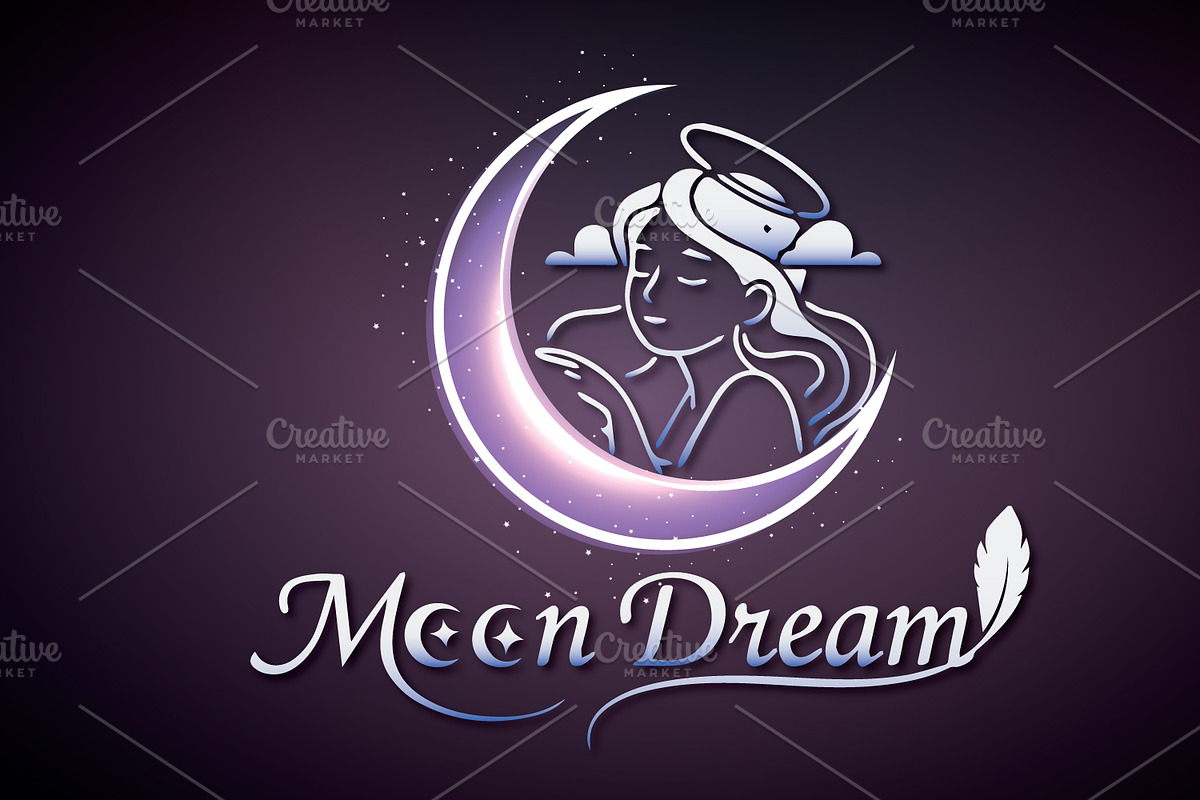 Moon Dream - Elegant Feminine Logo