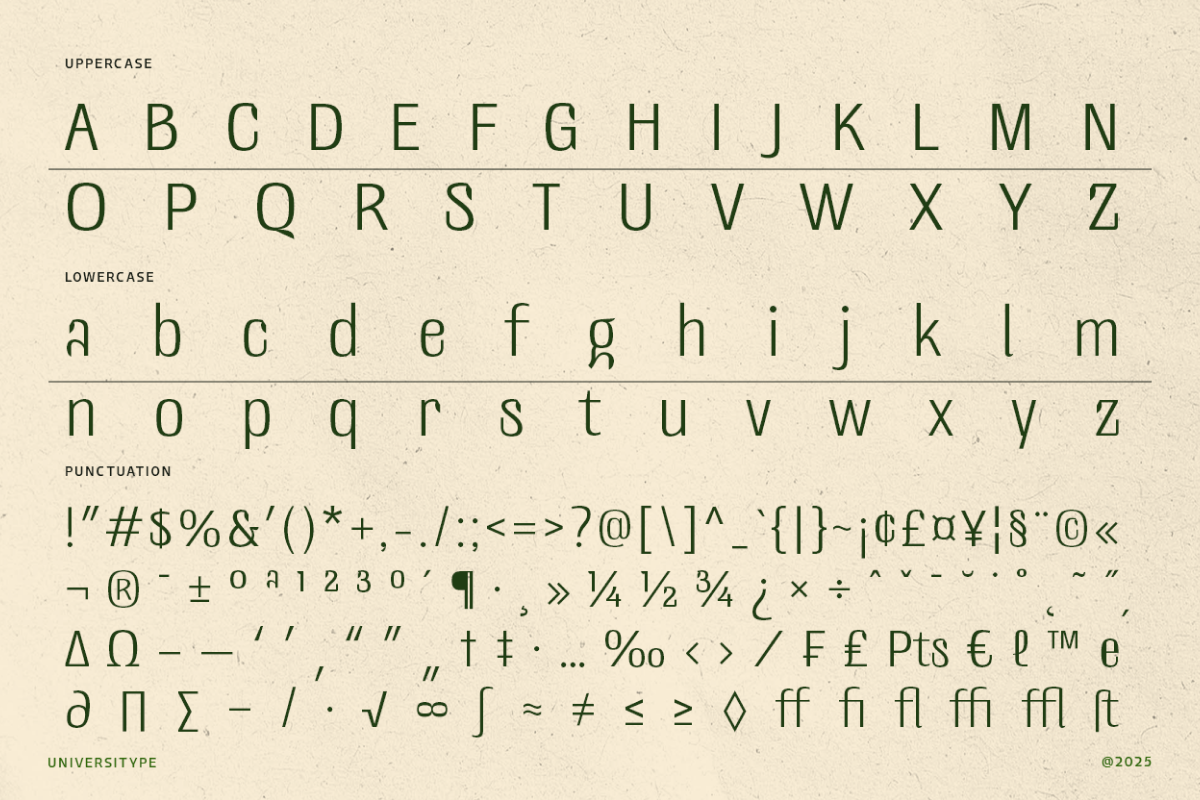 UT Doangs - An Ornament Display Font, a Sans Serif Font by Universitype (Photo 6 of 15)