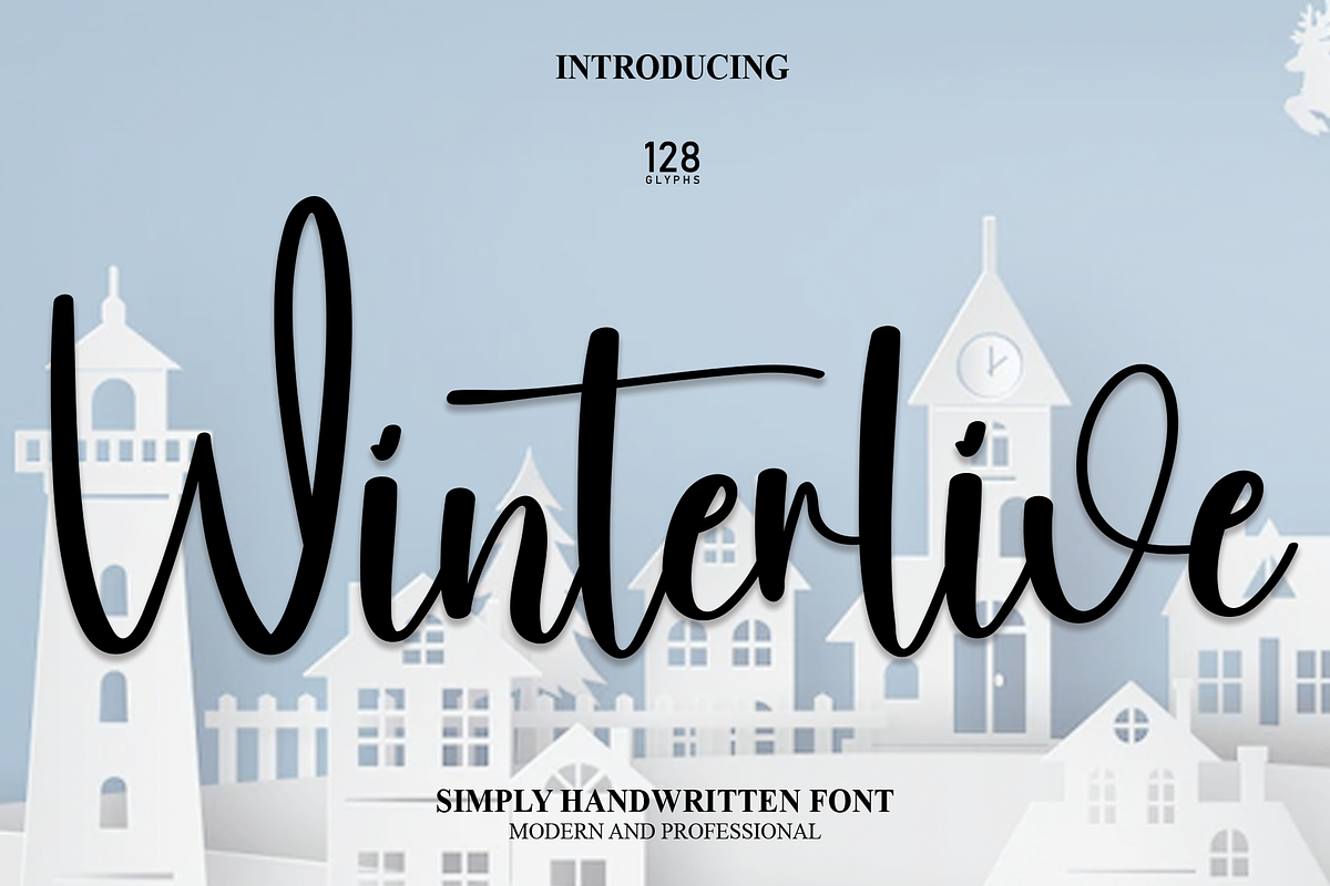 Winterlive | Script Font, a Script Font by Scratchones (Photo 1 of 8)
