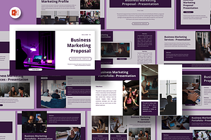 Business Marketing - PowerPoint, a Presentation Template by QR Design Studio