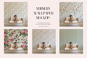 PSD Nursery Wallpaper Mockup PSD, a Household Mockup by ItsFreakinMockups (Thumbnail 1 of 3)