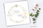 Teddy bear Boho rainbow Baby shower, an Animal Illustration by Solo Art Original (Thumbnail 8 of 9)