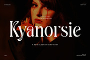 Kyanorsie Elegant Serif Font, a Serif Font by Perfectype (Thumbnail 1 of 8)