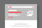 Banking and Finance Wireframe Layout, a Wireframe Template by MightyDesign (Thumbnail 2 of 9)