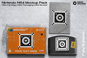 Nintendo N64 Cartridge Mockup