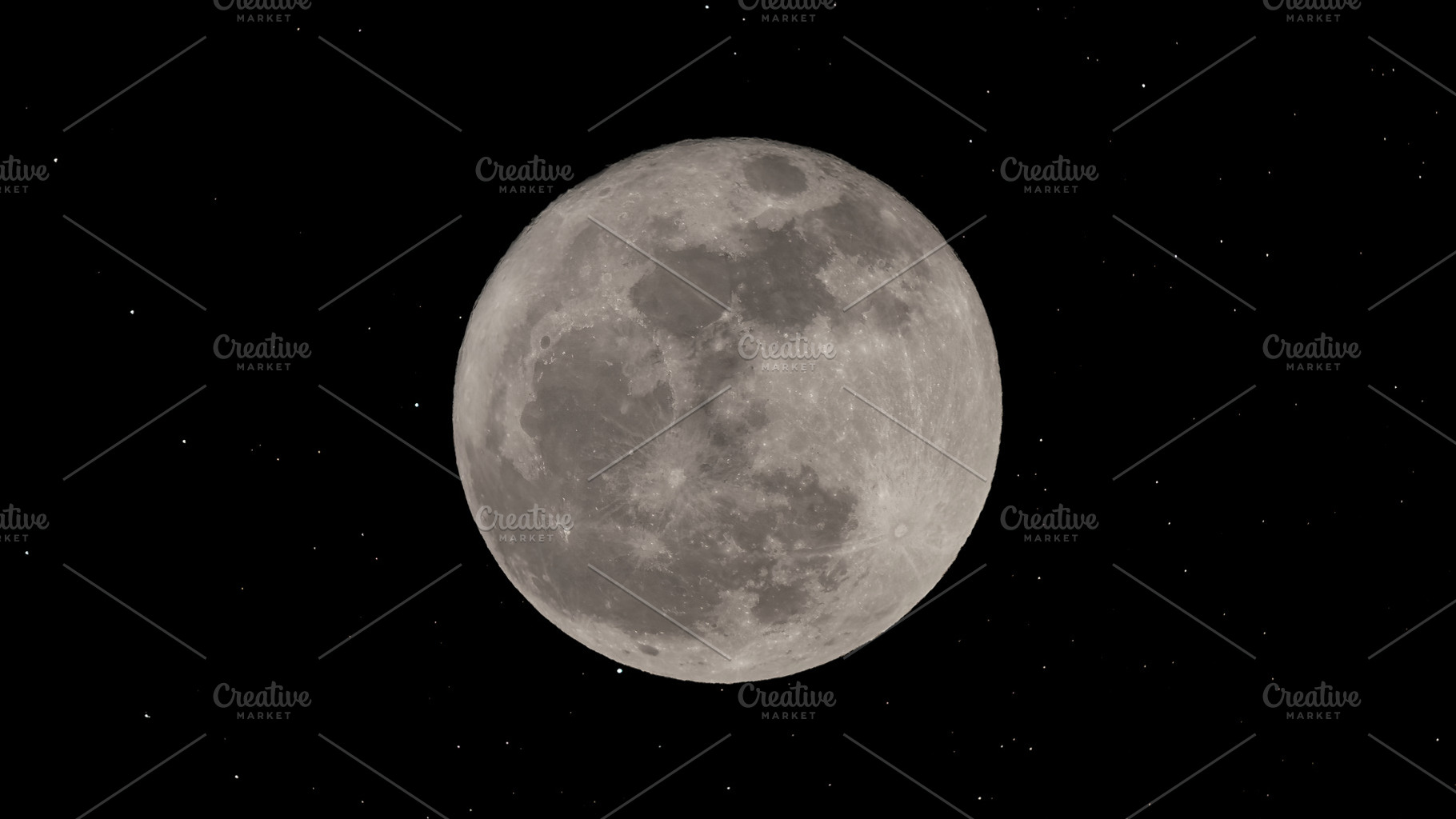 full moon and stars background, a Photo by WorldOfPhotos
