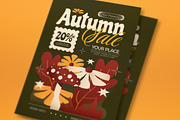 Green Quirky Autumn Sale Flyer Set, a Flyer Template by graphicook (Thumbnail 2 of 3)